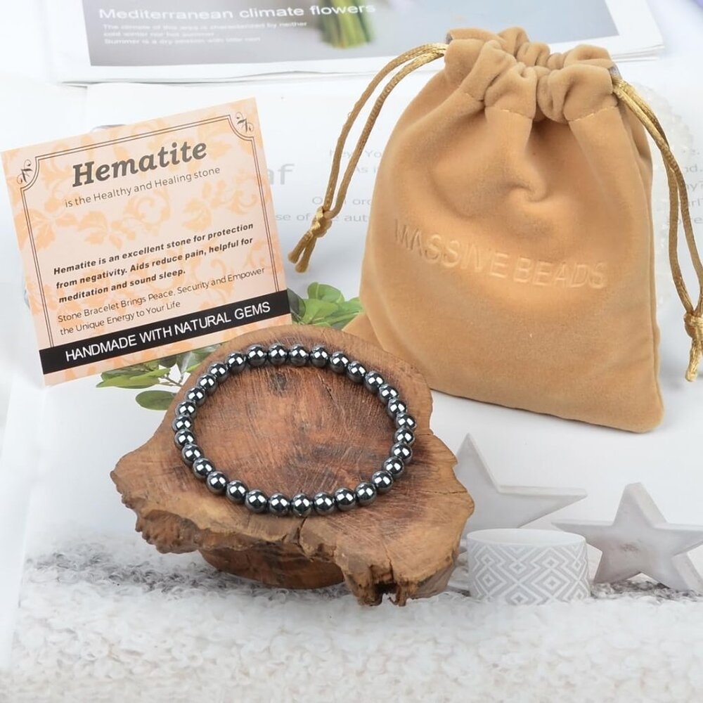 Handmade Yoga Stretch Elastic Bracelet Natural Stone Crystal Healing Power Energ - Picture 5 of 6